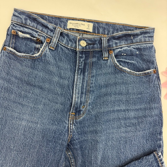 Abercrombie & Fitch The Vintage Flare High Rise Medium Dark Wash - Picture 7 of 13